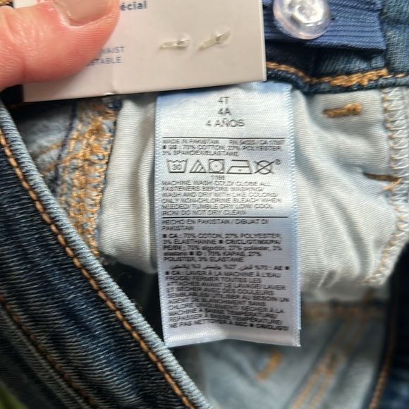 NWT 2x old navy Rockstar jogging blue and black 4T - Picture 2 of 4